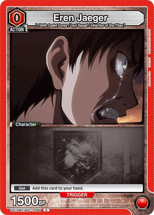 Eren Jaeger (090) (Box Topper Foil) - UE10BT: Attack on Titan (UE10BT)
