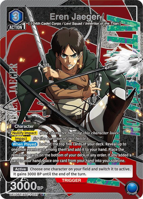 Eren Jaeger (027) (R*) - UE10BT: Attack on Titan (UE10BT)