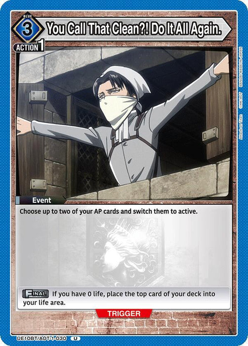 You Call That Clean?! Do It All Again. - UE10BT: Attack on Titan (UE10BT)
