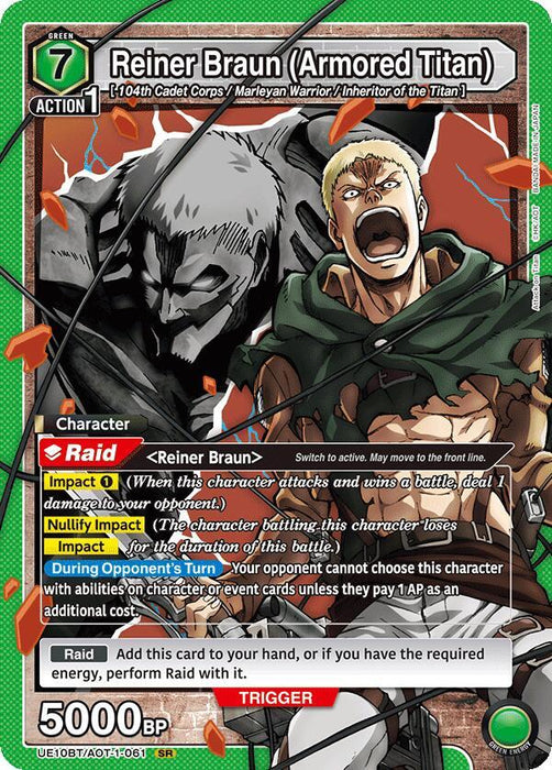 Reiner Braun (Armored Titan) - UE10BT: Attack on Titan (UE10BT)