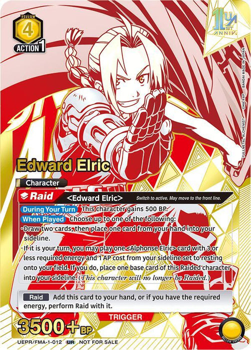 Edward Elric (012) - Union Arena Promotion Cards (UEPR)