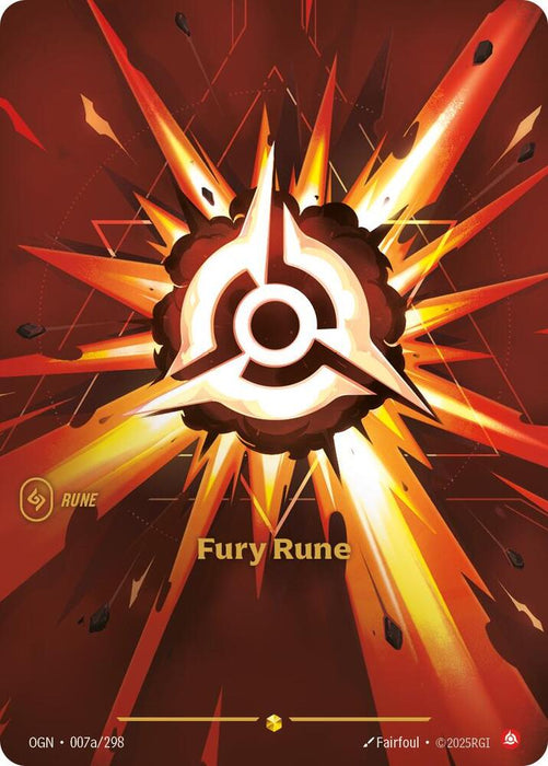 Fury Rune (Alternate Art) - Origins (OGN) (007a/298)