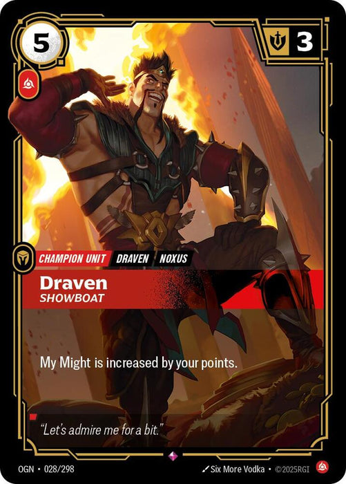Draven - Showboat - Origins (OGN) (028/298)