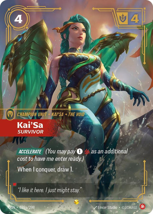Kai'Sa - Survivor (Alternate Art) - Origins (OGN) (039a/298)