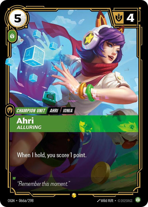 Ahri - Alluring (Alternate Art) - Origins (OGN) (066a/298)