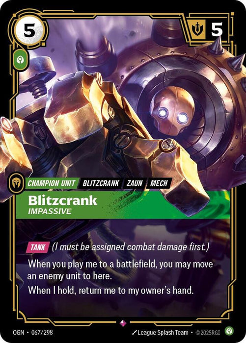 Blitzcrank - Impassive - Origins (OGN) (067/298)