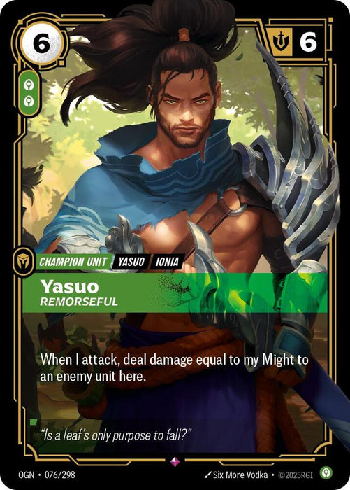 Yasuo - Remorseful - Origins (OGN) (076/298)