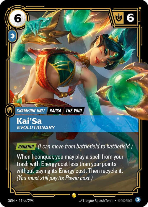 Kai'Sa - Evolutionary (Alternate Art) - Origins (OGN) (112a/298)