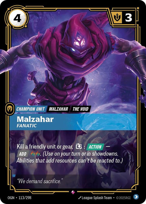 Malzahar - Fanatic - Origins (OGN) (113/298)