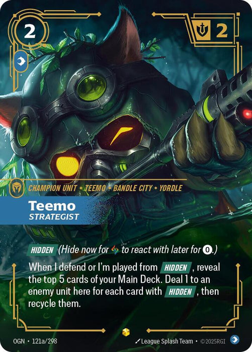 Teemo - Strategist (Alternate Art) - Origins (OGN) (121a/298)