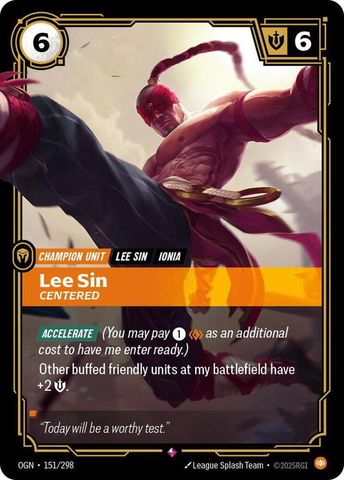 Lee Sin - Centered - Origins (OGN) (151/298)
