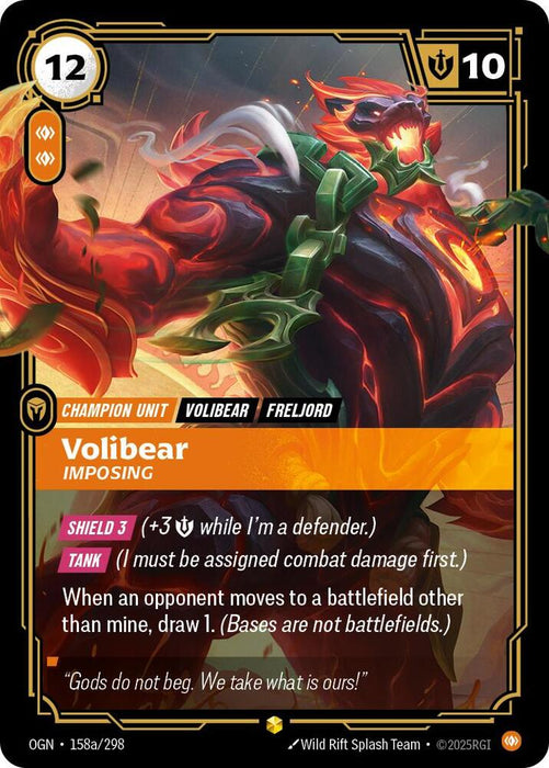Volibear - Imposing (Alternate Art) - Origins (OGN) (158a/298)