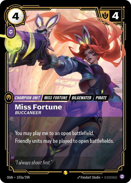Miss Fortune - Buccaneer (Alternate Art) - Origins (OGN) (193a/298)