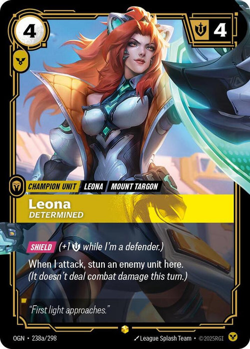 Leona - Determined (Alternate Art) - Origins (OGN) (238a/298)