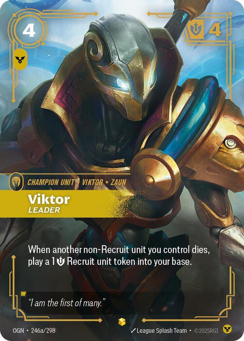 Viktor - Leader (Alternate Art) - Origins (OGN) (246a/298)