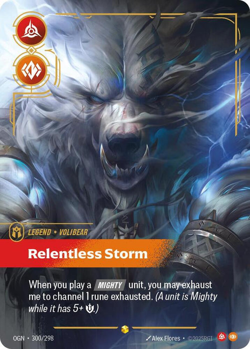 Volibear - Relentless Storm (300/298) (Overnumbered) - Origins (OGN)