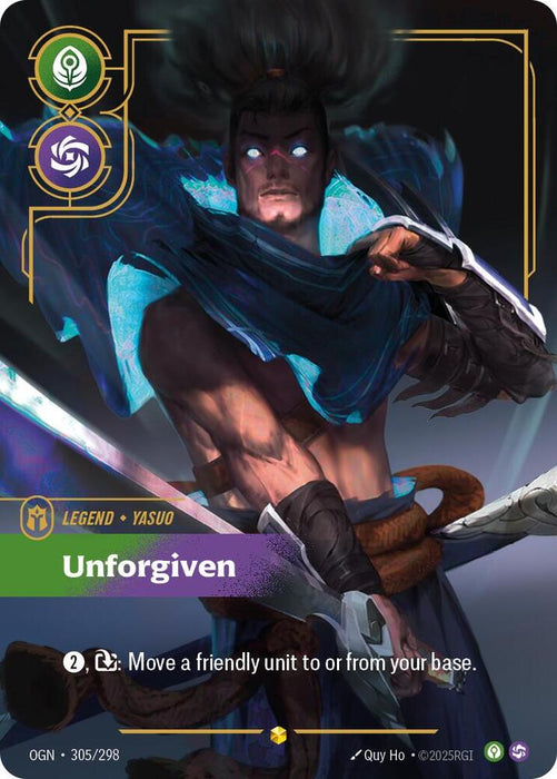 Yasuo - Unforgiven (305/298) (Overnumbered) - Origins (OGN)