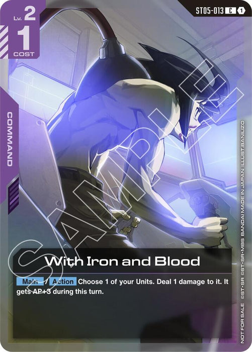 With Iron and Blood (ST05-013 Release Event) - Gundam Promotional Cards (GCG-PR)