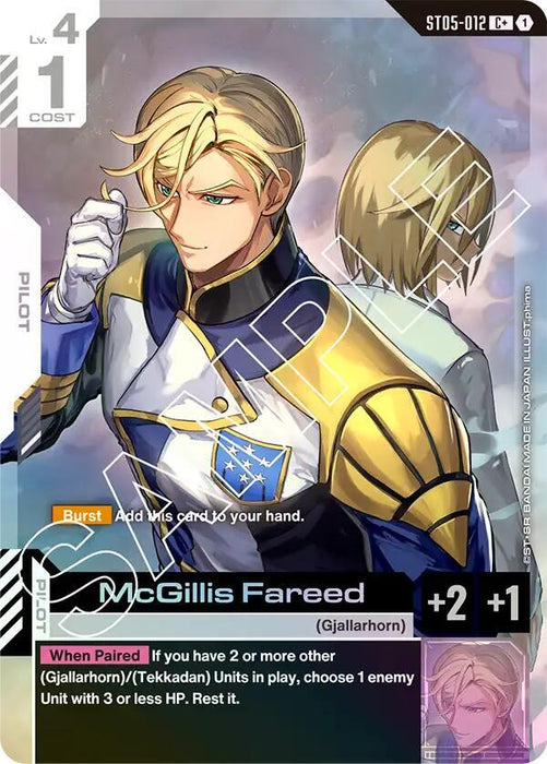 McGillis Fareed (C+) - Starter Deck 05: Iron Bloom (ST05-012)