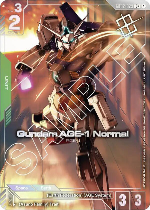 Gundam AGE-1 Normal (Store Tournament Winner Pack 02) - Gundam Promotional Cards (GCG-PR) (GD02-029)