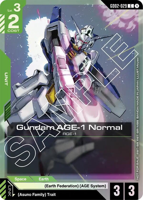 Gundam AGE-1 Normal (GD02-029) (GD02 Release Event) - Gundam Promotional Cards (GCG-PR)