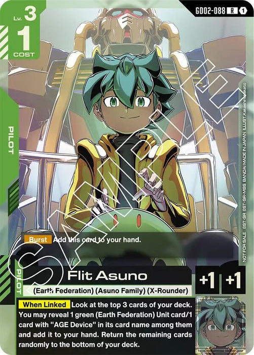 Flit Asuno (GD02-088 Release Event) - Gundam Promotional Cards (GCG-PR)