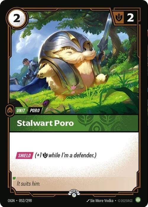 Stalwart Poro - Riftbound Organized Play Promotional Cards (OPP) (052/298)