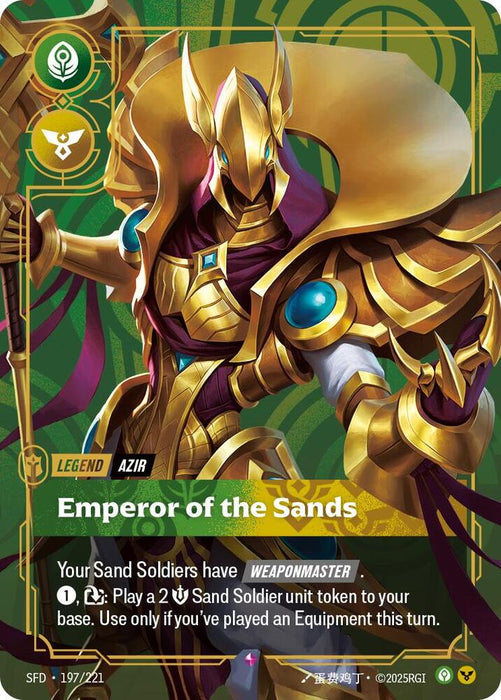 Azir - Emperor of the Sands - Spiritforged (SPF) (197/221)
