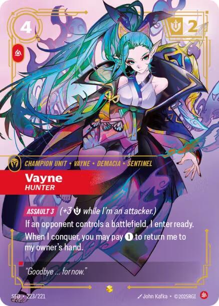 Vayne - Hunter (Overnumbered) - Spiritforged (SPF) (223/221)