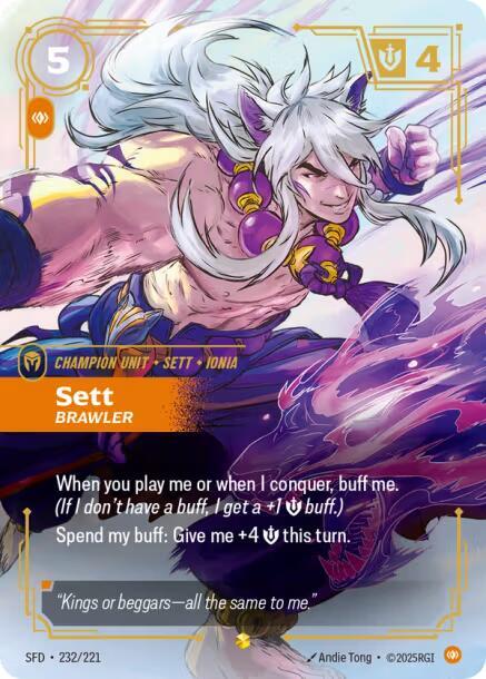 Sett - Brawler (Overnumbered) - Spiritforged (SPF) (232/221)