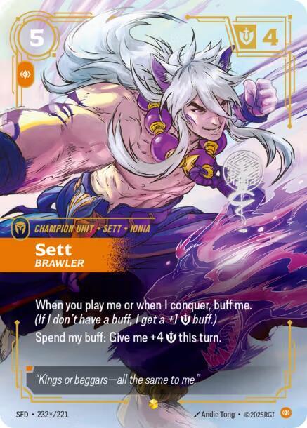 Sett - Brawler (Signature) - Spiritforged (SPF) (232*/221)