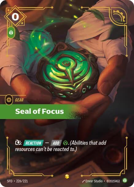 Seal of Focus (Overnumbered) - Spiritforged (SPF) (226/221)