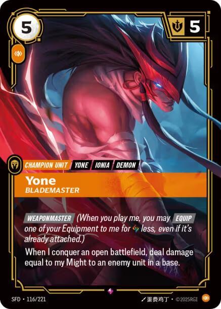 Yone - Blademaster - Spiritforged (SPF) (116/221)