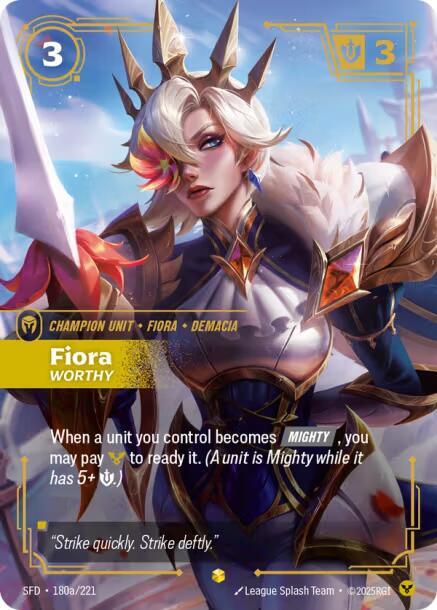 Fiora - Worthy (Alternate Art) - Spiritforged (SPF) (180a/221)