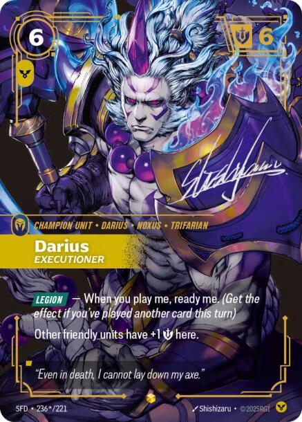 Darius - Executioner (Signature) - Spiritforged (SPF) (236*/221)