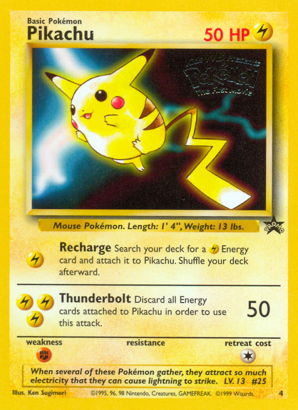 Pikachu (4) [Wizards of the Coast: Black Star Promos]  Legendary  Collectables
