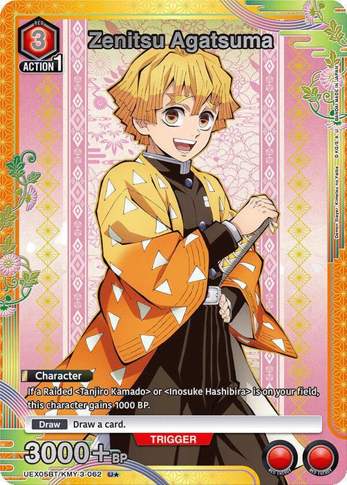 Zenitsu Agatsuma (U*) - UEX05BT: Demon Slayer: Kimetsu no Yaiba Vol.2 (UEX05BT)