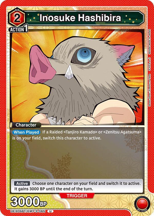Inosuke Hashibira (065) - UEX05BT: Demon Slayer: Kimetsu no Yaiba Vol.2 (UEX05BT)
