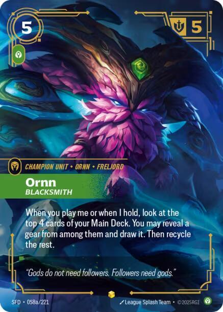 Ornn - Blacksmith (Alternate Art) - Spiritforged (SPF) (058a/221)
