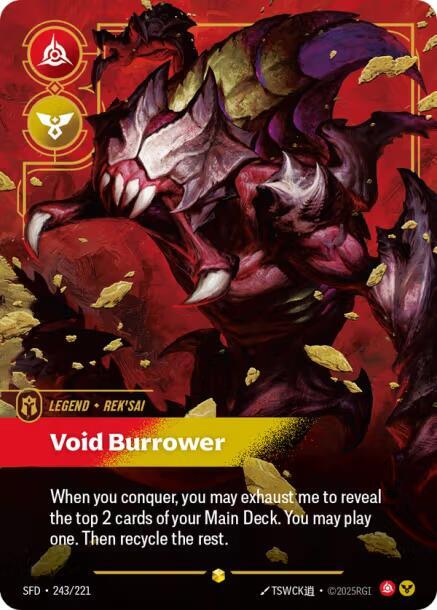 Rek'sai - Void Burrower (Overnumbered) - Spiritforged (SPF) (243/221)