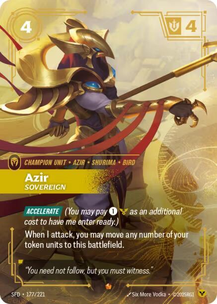 Azir - Sovereign - Spiritforged (SPF) (177/221)