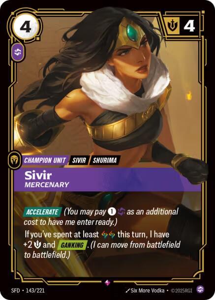 Sivir - Mercenary - Spiritforged (SPF) (143/221)