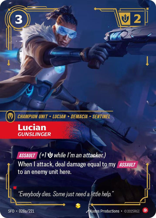 Lucian - Gunslinger (Alternate Art) - Spiritforged (SPF) (028a/221)