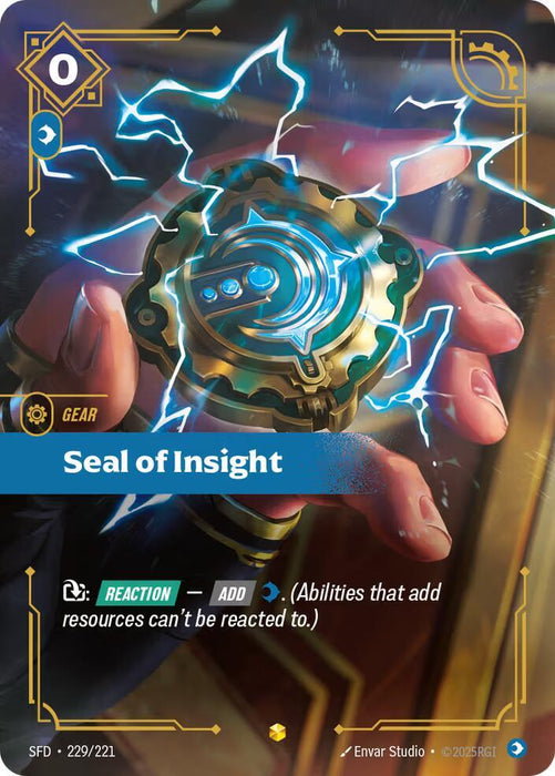 Seal of Insight (Overnumbered) - Spiritforged (SPF) (229/221)