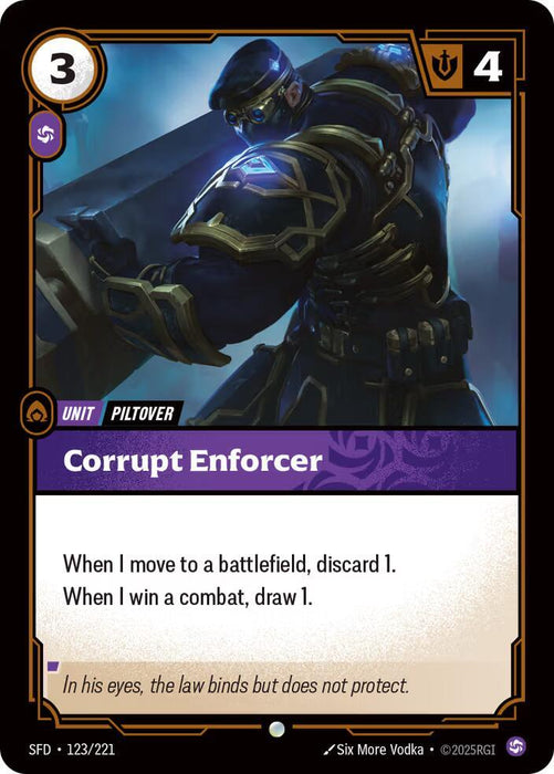 Corrupt Enforcer - Spiritforged (SPF) (123/221)