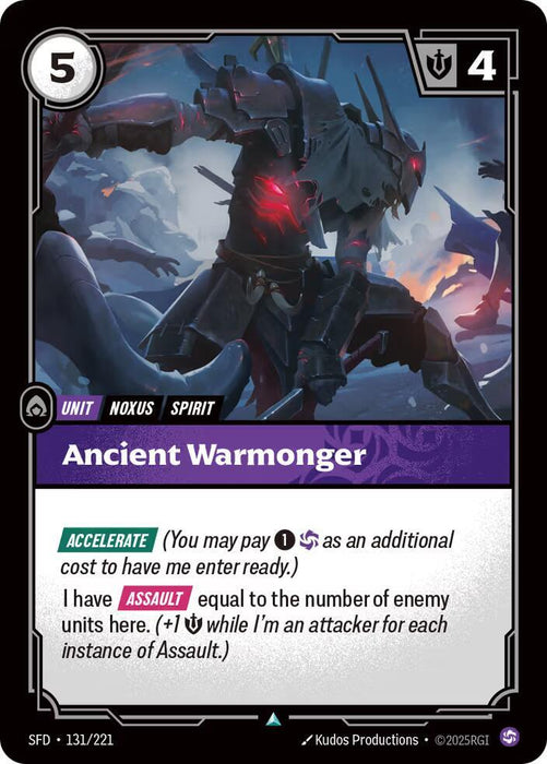 Ancient Warmonger - Spiritforged (SPF) (131/221)