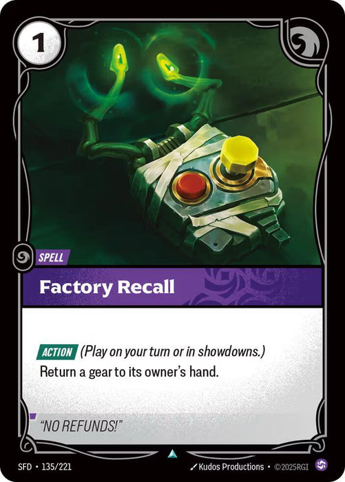 Factory Recall - Spiritforged (SPF) (135/221)
