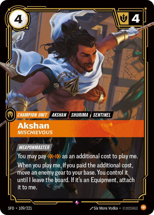 Akshan - Mischievous - Spiritforged (SPF) (109/221)