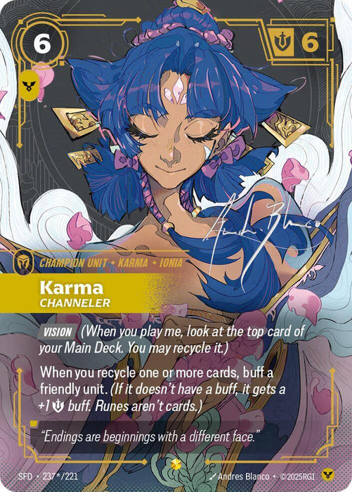 Karma - Channeler (Signature) - Spiritforged (SPF) (237*/221)