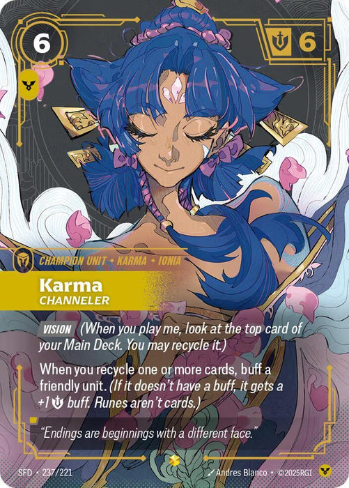 Karma - Channeler (Overnumbered) - Spiritforged (SPF) (237/221)